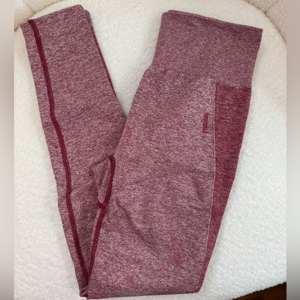 Gymshark Flex Leggings Heathered Red in Size Small